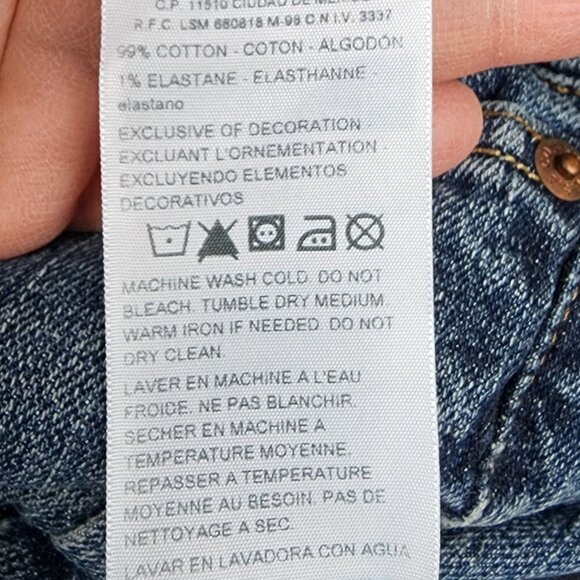 Signature by Levi Strauss Medium Wash Straight Leg Jeans Size W29 L32 - Picture 8 of 13